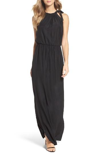 Women's Natalie Deayala High Neck Silk Column Gown