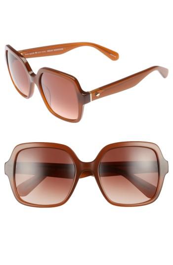 Women's Kate Spade New York 'katels' 54mm Sunglasses - Yellow
