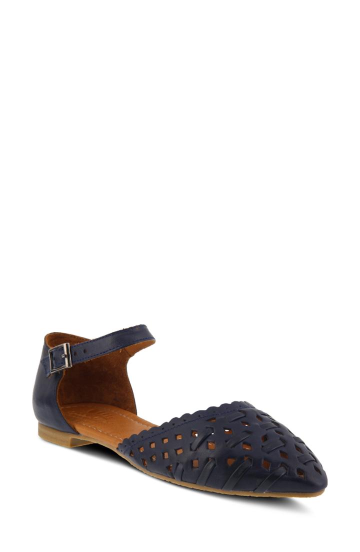 Women's Spring Step Junita Flat .5-6us / 36eu - Blue