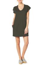 Women's Michael Stars Mesh Accent Dress - Green