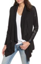 Women's Blanknyc Drape Front Jacket, Size - Black