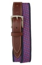 Men's Vineyard Vines Neon Lax Belt - Coral Red