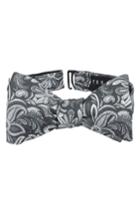 Men's Ted Baker London Fantastic Paisley Silk Bow Tie, Size - Black
