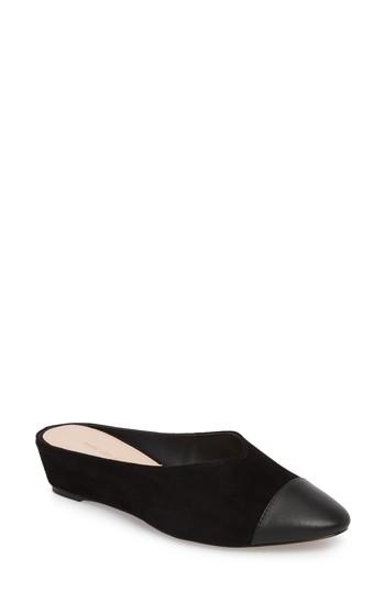 Women's Avec Les Filles Belise Cap-toe Mule .5 M - Black