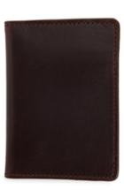 Men's Nordstrom Men's Shop Darien Leather Bifold Card Case - Burgundy