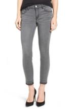 Women's 1822 Denim Raw Hem Crop Skinny Jeans - Grey