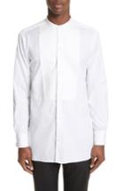 Men's Burberry Bib Detail Sport Shirt - White