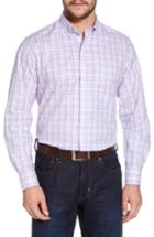 Men's Tailorbyrd Barry Regular Fit Plaid Sport Shirt - Pink