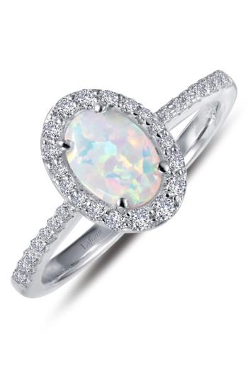Women's Lafonn Simulated Diamond & Opal Ring