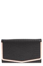 Ted Baker London Jenaa Embossed Bow Leather Clutch -