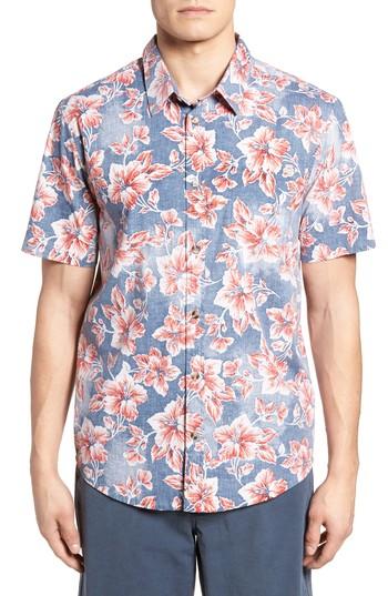 Men's Jack O'neill Luau Regular Fit Short Sleeve Sport Shirt - Blue