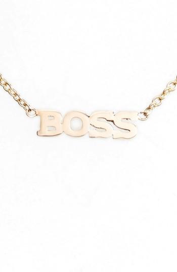 Women's Zoe Chicco Itty Bitty Typographical Pendant Necklace