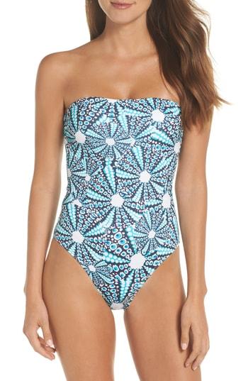 Women's Vilebrequin Oursinade One-piece Swimsuit, Size - Blue