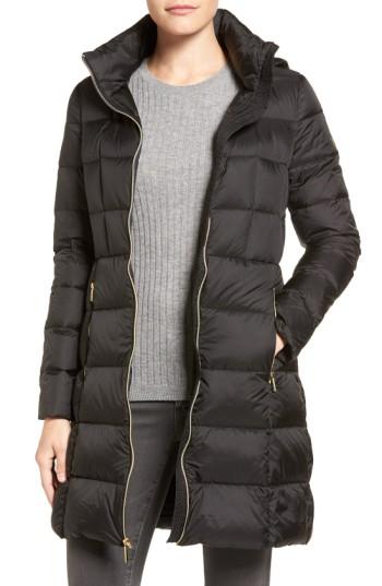 Women's Michael Michael Kors Packable Down Coat - Black