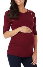 Women's Rosie Pope 'hepburn' Maternity Sweater - Burgundy