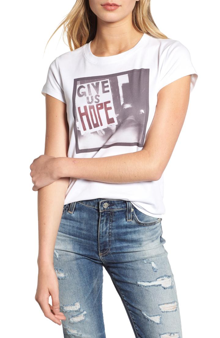 Women's Zadig & Voltaire Give Us Hope Cotton Tee