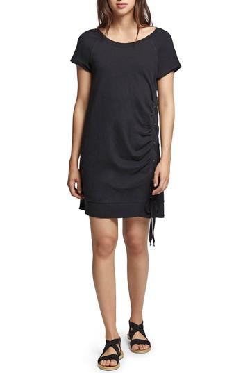 Women's Sanctuary Bryce Lace-up Cotton Dress, Size - Black