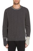 Men's Twenty Two-tone Crewneck Sweater - Black