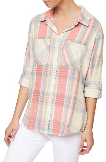 Women's Sanctuary The Steady Boyfriend Shirt - Pink