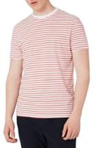 Men's Topman Stripe T-shirt, Size - Red