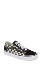 Women's Vans Old Skool Blur Checkerboard Sneaker M - Black