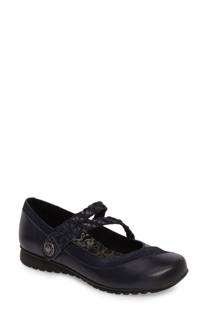 Women's Aetrex 'ada' Mary Jane Us / 37eu - Blue