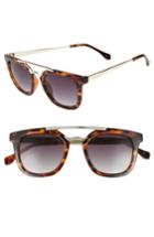 Women's Seafolly Del Mar 49mm Tortiseshell Aviator Sunglasses - Dark Tort