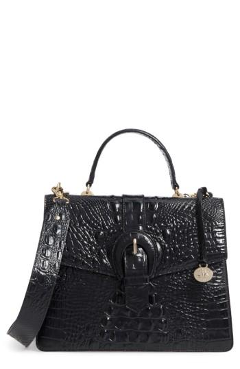 Brahmin Melbourne Gabriella Embossed Leather Satchel -
