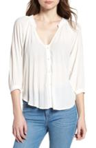 Women's Bishop + Young Pleated Top - White