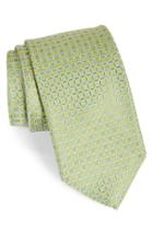 Men's Robert Talbott Geometric Silk Tie, Size - Green