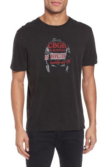 Men's John Varvatos Star Usa Cbgb Jacket Graphic T-shirt - Black