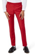 Men's Topman Ultra Skinny Fit Suit Trousers X 34 - Red