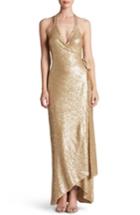 Women's Dress The Population Giselle Sequin Wrap Gown