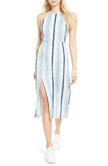 Women's Lush Strappy Back Midi Dress - Blue