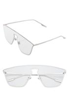Women's Sunnyside La Irregular 65mm Clear Glasses - Clear/ Silver