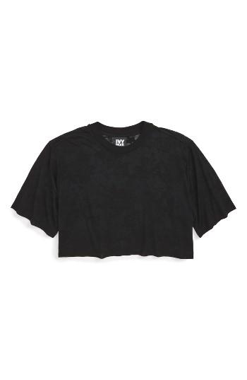 Women's Ivy Park Burnout Floral Crop Top