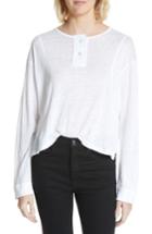 Women's Rag & Bone/jean Lottie Henley Tee - White