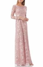 Women's Js Collections Embroidered Tulle Gown - Pink