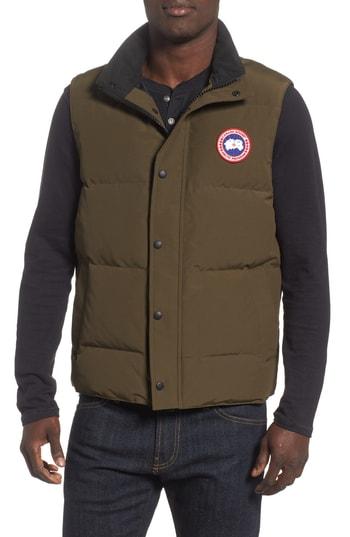 Men's Canada Goose Garson Regular Fit Quilted Down Vest - Green