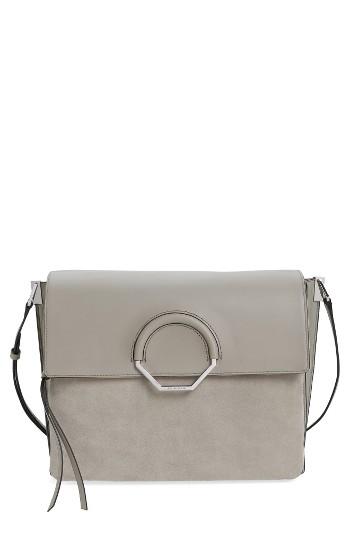 Louise Et Cie Mareee Leather Shoulder Bag - Grey