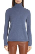 Women's Lafayette 148 New York Cashmere Turtleneck Sweater - Blue