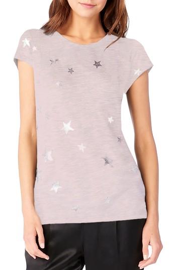 Women's Michael Stars Crewneck Stars Tee, Size - Pink