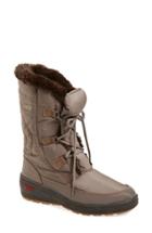 Women's Pajar 'marcie' Waterproof Snow Boot With Faux Fur Collar -7.5us / 38eu - Brown