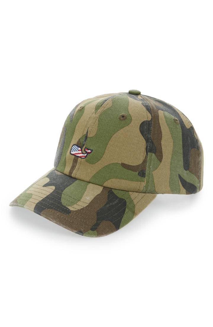 Men's Vineyard Vines Flag Whale Camo Ball Cap -