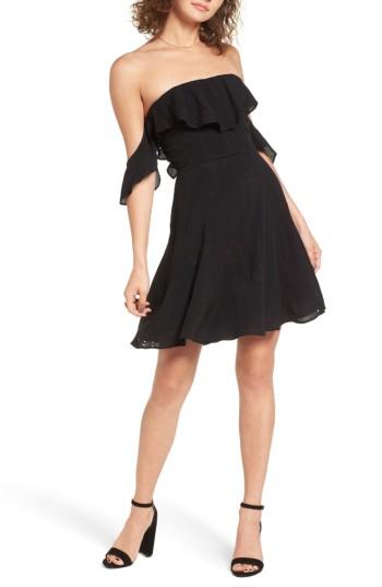 Women's Astr The Label Sabina A-line Dress - Black