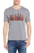 Men's John Varvatos Star Usa Peace Sign Crewneck T-shirt - Grey