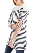 Women's J.crew Stripe Boatneck Tunic