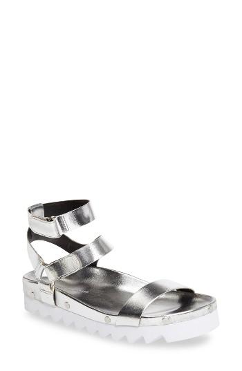 Women's Rebecca Minkoff Elora Sandal M - Metallic