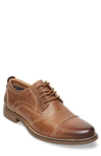 Men's Steve Madden Pinsen Cap Toe Derby .5 M - Brown