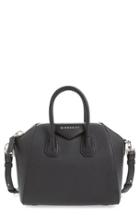 Givenchy 'mini Antigona' Sugar Leather Satchel - Black